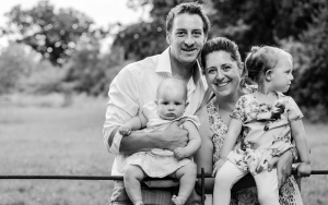 Black and white family photography at Hylands Park Chelmsford Essex