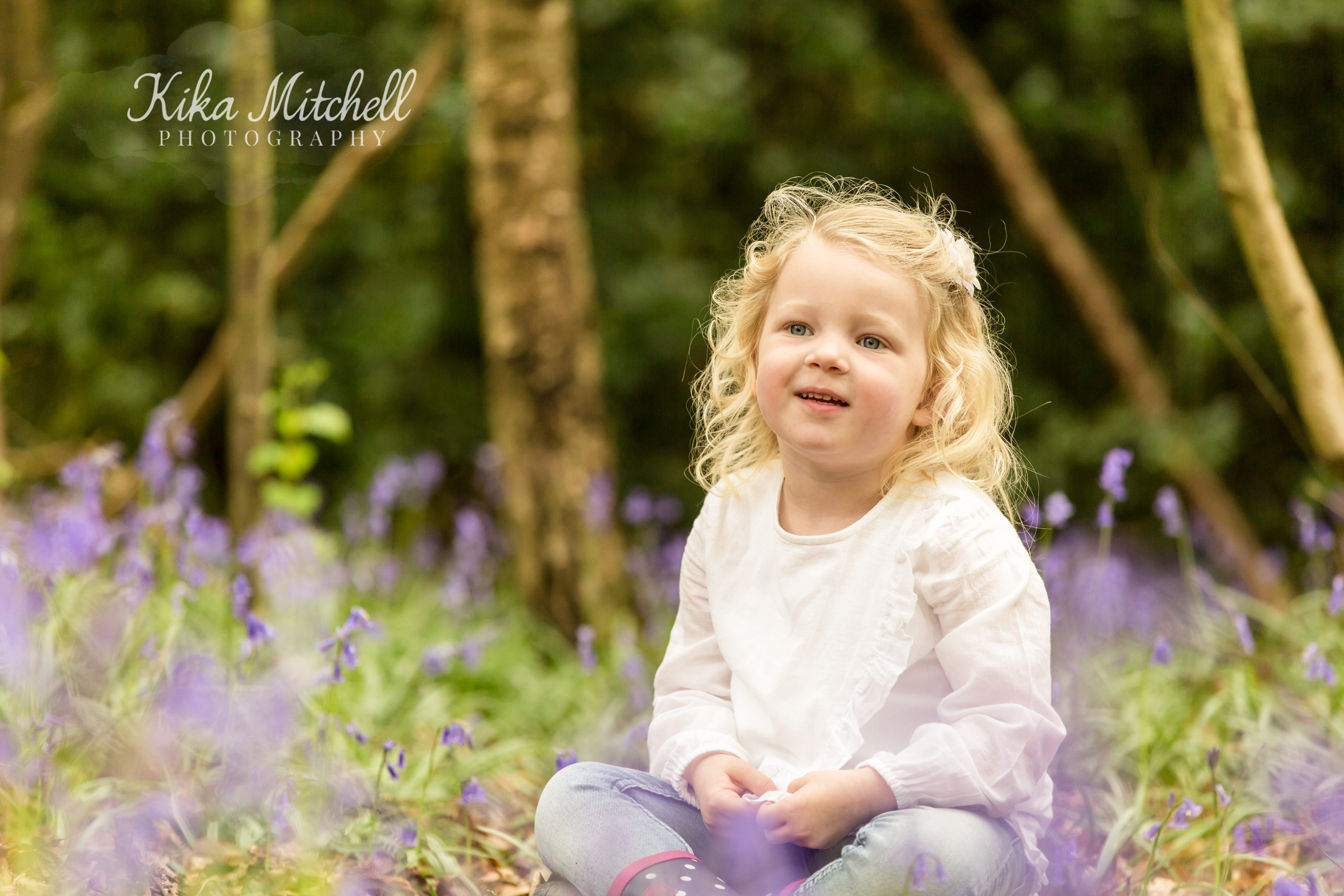 bluebell children's portraits by Kika Mitchell photography Chelmsford photographer