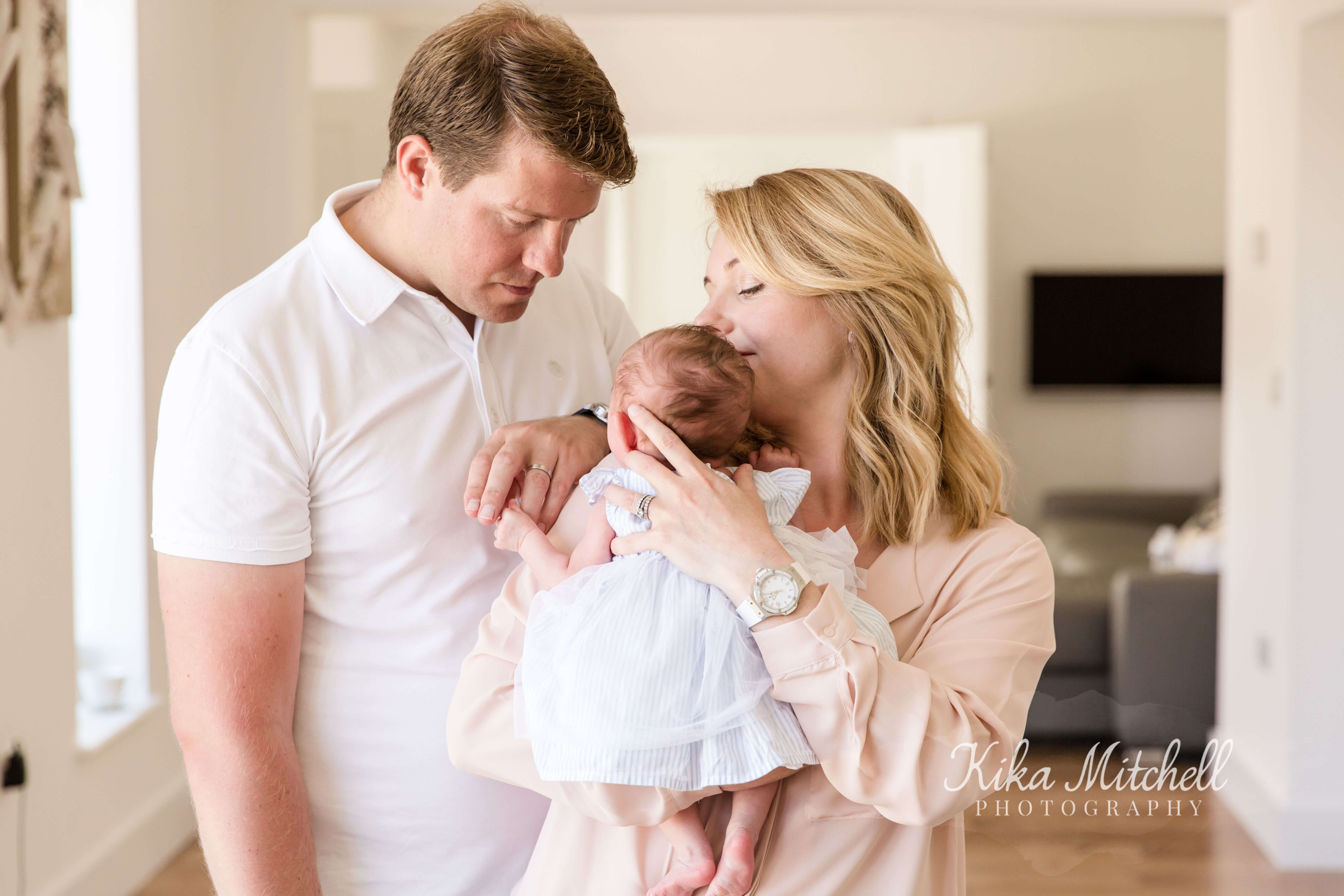 3 shot of family on Newborn lifestyle shoot by Chelmsford Photographer Kika Mitchell Chelmsford Photographer