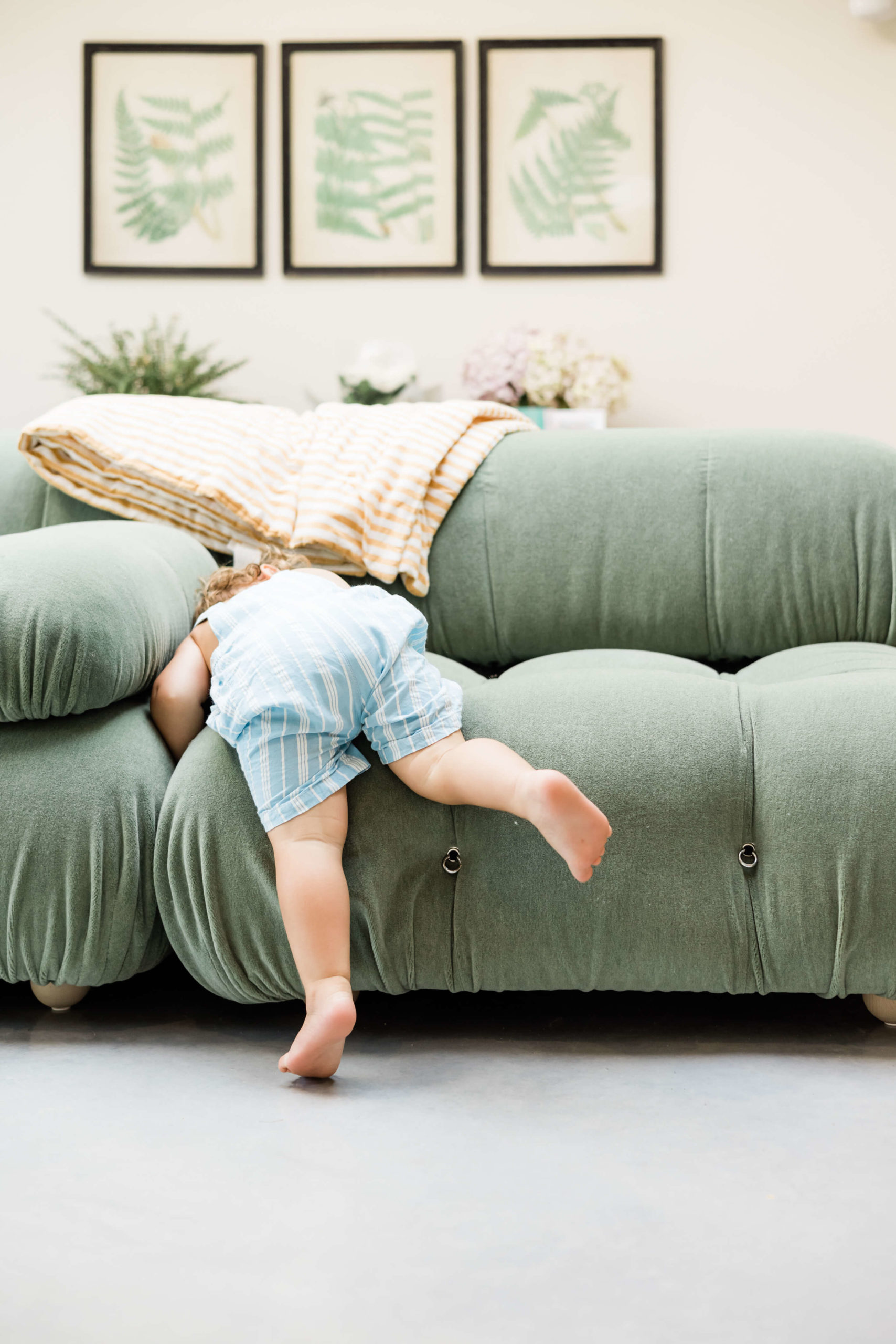 beautiful stylised image of little boy on sofa by family photographer Chelmsford Kika Mitchell Photography
