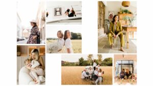 assorted images of branding photography, family photos and fashion shots by Chelmsford photographer Kika Mitchell Photography